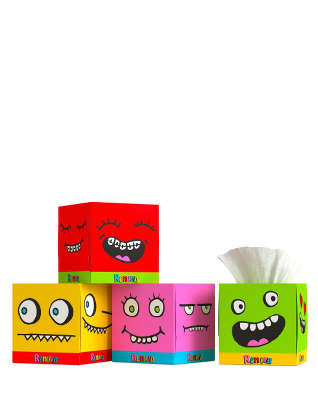 Pañuelos Faciales Kids "Red Creature" Pañuelos Faciales Kids "Red Creature"